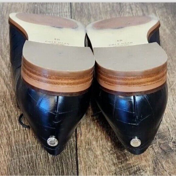 Cole Haan Grand Series 360 Oxford Croc Embossed Leather Shoes - Picture 8 of 16